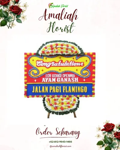 Bunga Papan Congratulation di Batu Layan